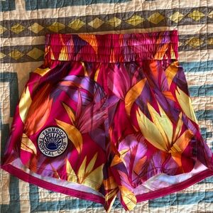 FARM Rio Colorful Leaf Print Athletic Shorts size XS new with tags
